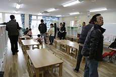 Ishinomaki-Higashi Nursery School. Dedication Ceremony.