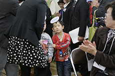 Ishinomaki-Higashi Nursery School. Dedication Ceremony.