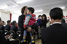 Ishinomaki-Higashi Nursery School. Dedication Ceremony.