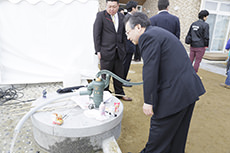 Ishinomaki-Higashi Nursery School. Dedication Ceremony.