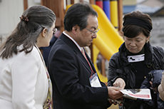 Ishinomaki-Higashi Nursery School. Dedication Ceremony.