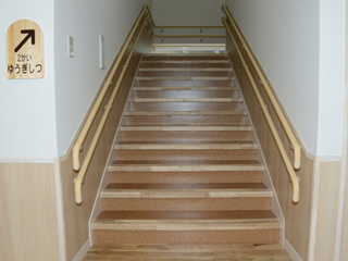 Ishinomaki-Higashi Nursery School December 2013 Construction completion. Internal stairs.