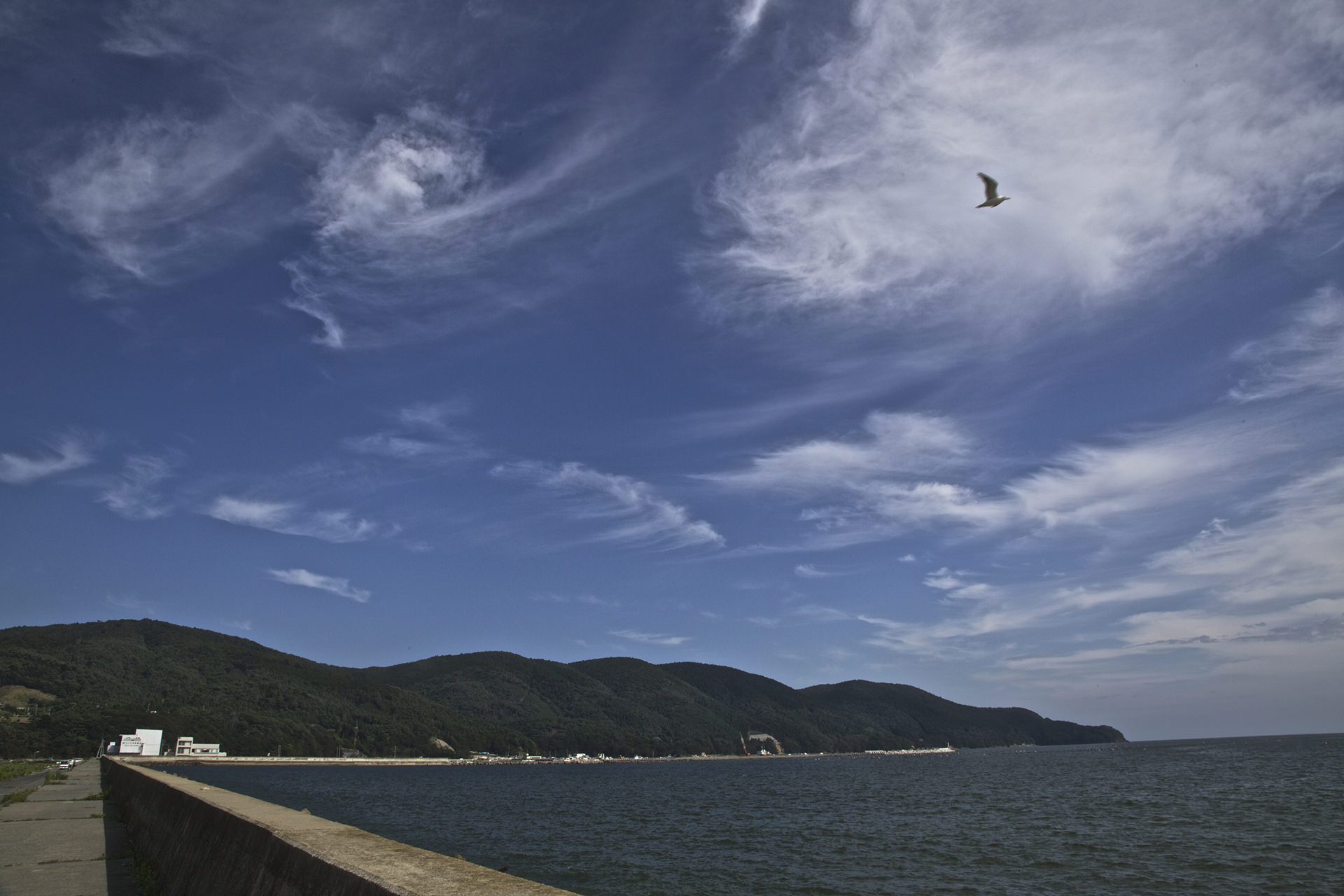 The blue sky at Ishinomaki City